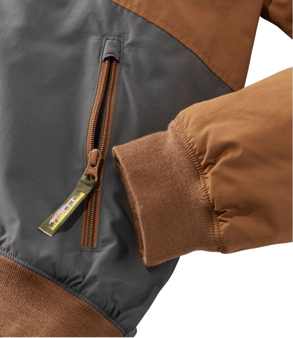 Men's Insulated 3-Season Bomber Hooded Jacket, Colorblock - Image 14