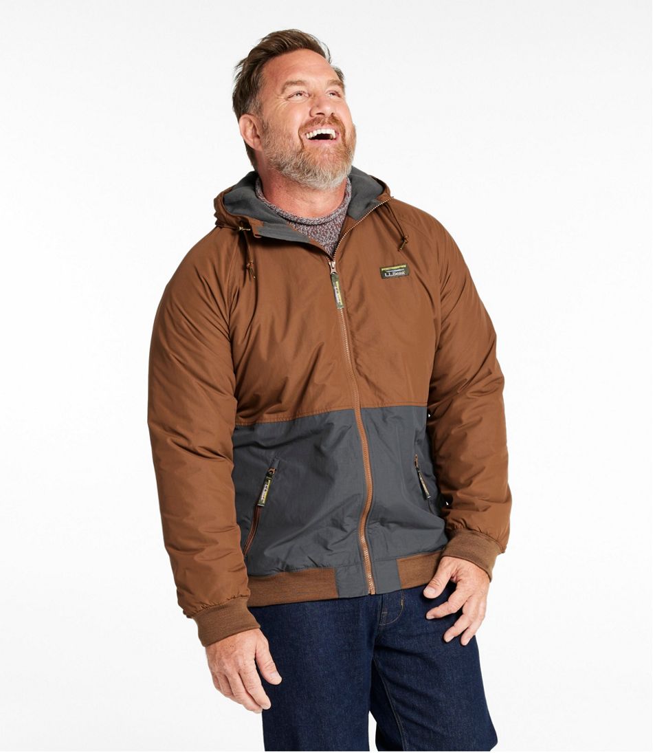Men's Insulated 3-Season Bomber Hooded Jacket, Colorblock - Image 7