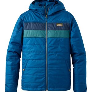 Men's Mountain Classic Puffer Hooded Jacket, Colorblock