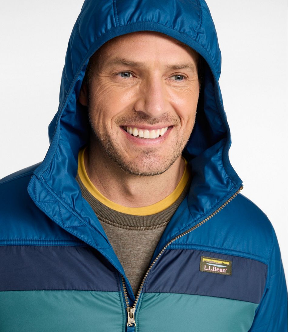 Men's Mountain Classic Puffer Hooded Jacket, Colorblock - Image 11