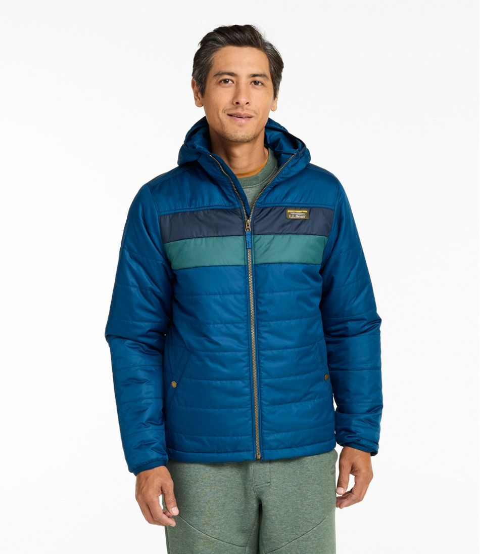 Men's Mountain Classic Puffer Hooded Jacket, Colorblock - Image 2