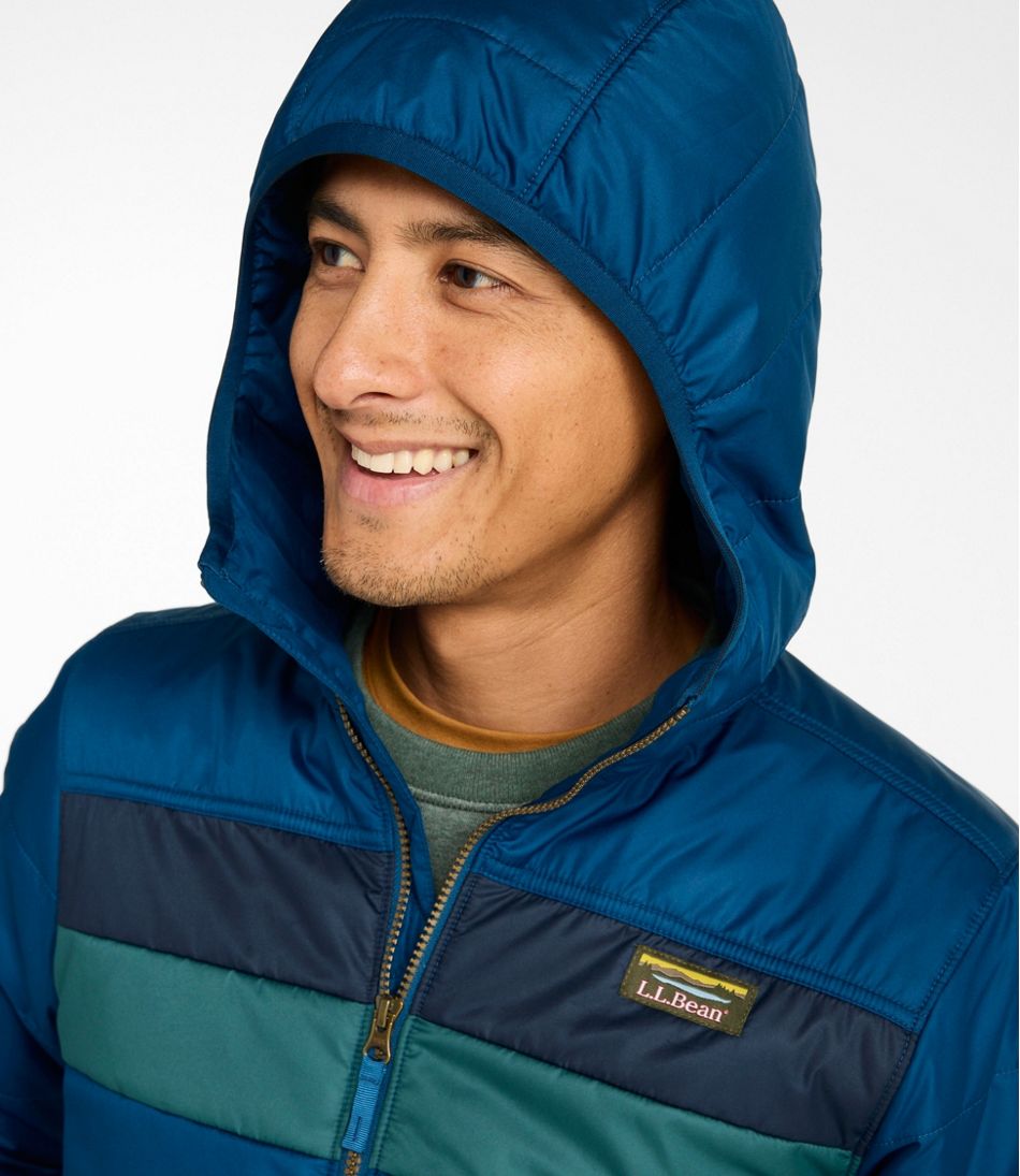 Men's Mountain Classic Puffer Hooded Jacket, Colorblock - Image 6