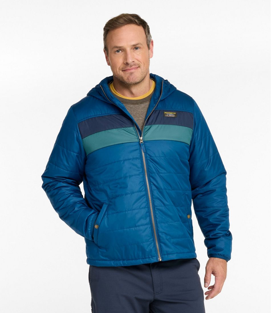 Men's Mountain Classic Puffer Hooded Jacket, Colorblock - Image 7