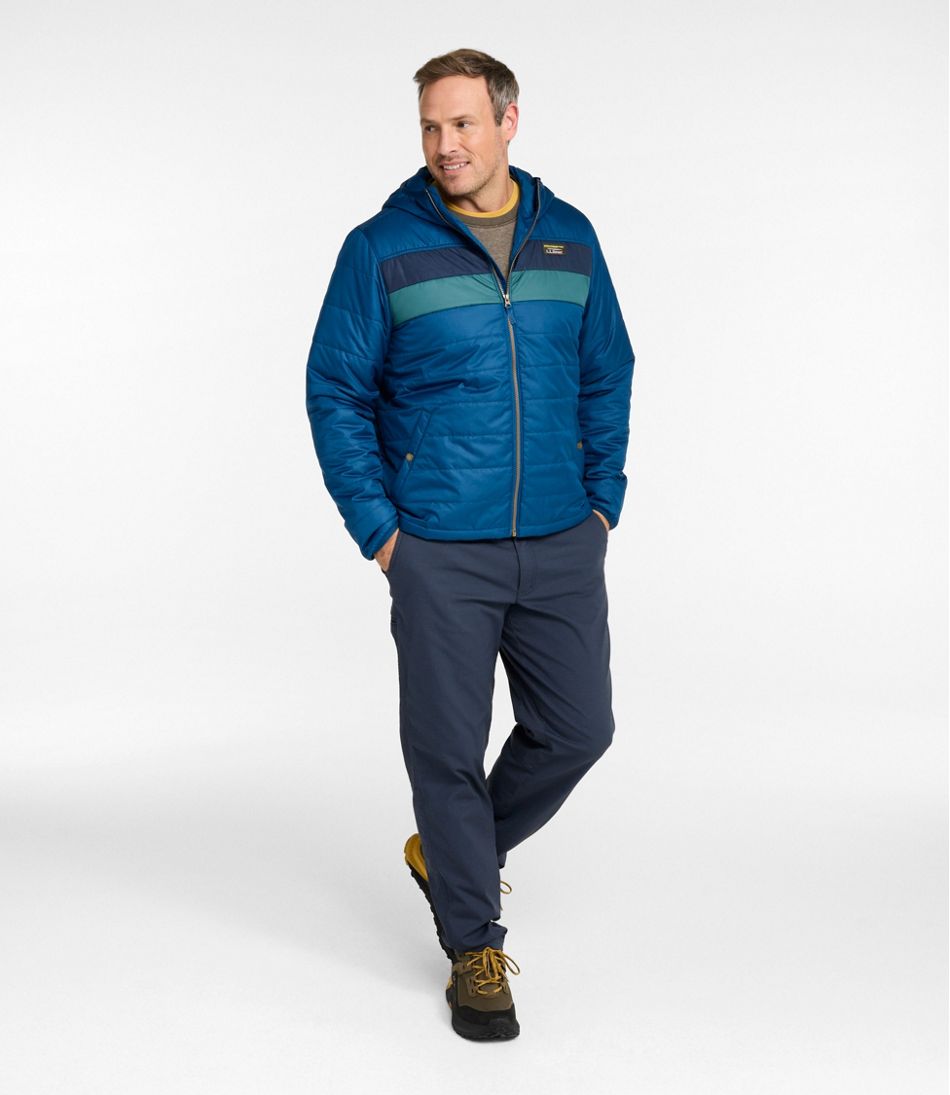 Men's Mountain Classic Puffer Hooded Jacket, Colorblock - Image 9