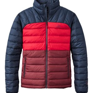 Men's Bean's Down Jacket, Colorblock