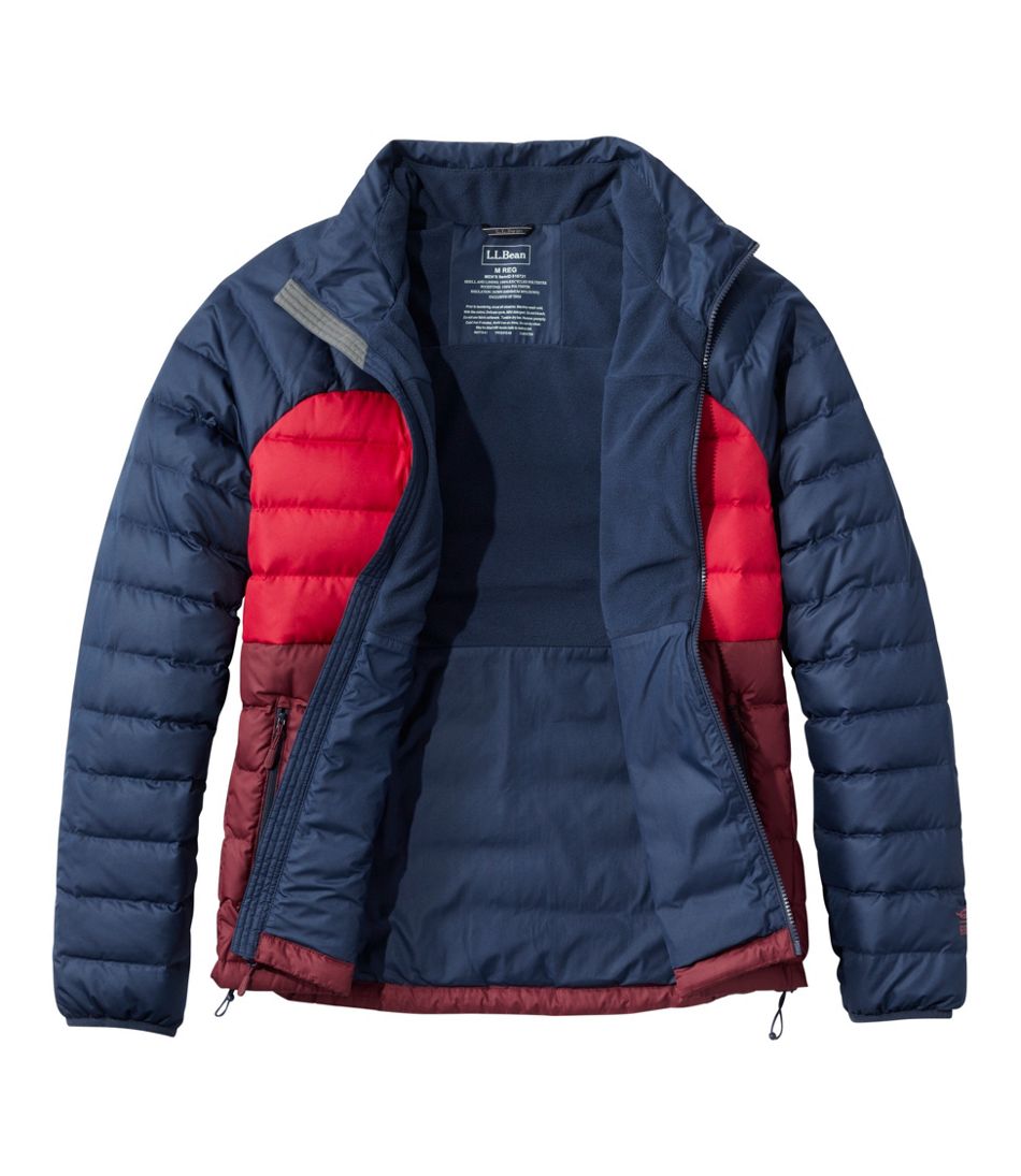 Men's Bean's Down Jacket, Colorblock - Image 10