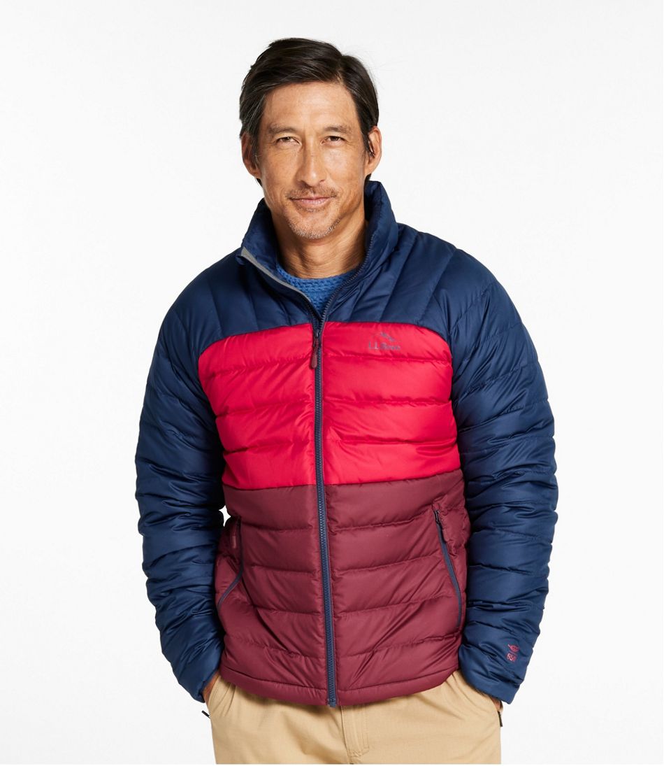 Men's Bean's Down Jacket, Colorblock - Image 2