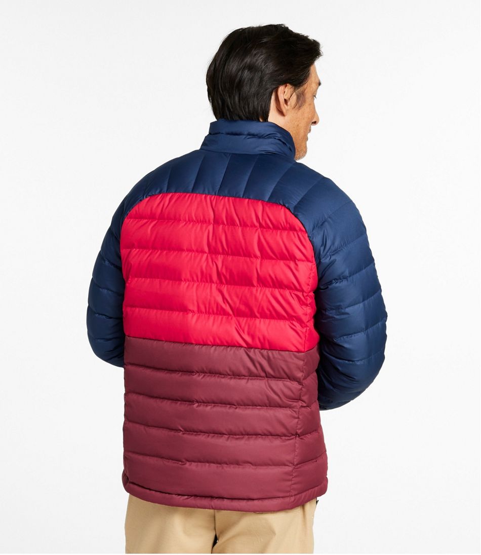 Men's Bean's Down Jacket, Colorblock - Image 3