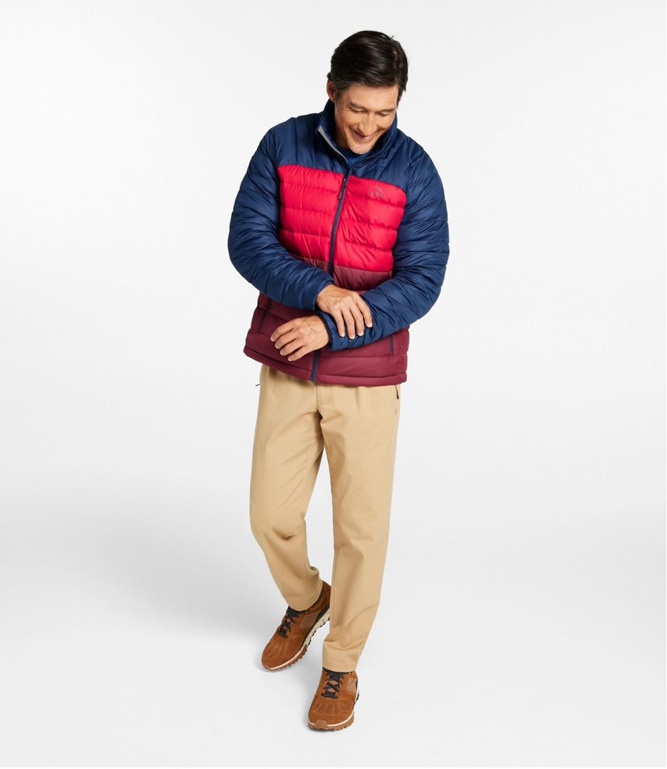 Men's Bean's Down Jacket, Colorblock - Image 4