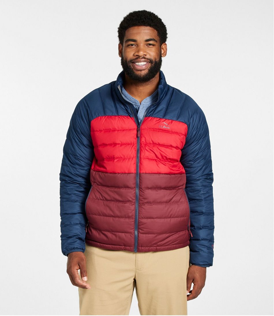 Men's Bean's Down Jacket, Colorblock - Image 6
