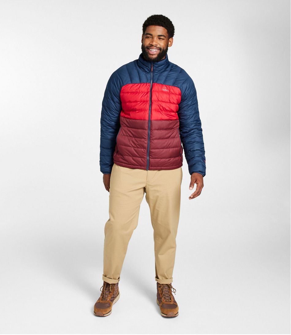 Men's Bean's Down Jacket, Colorblock - Image 8