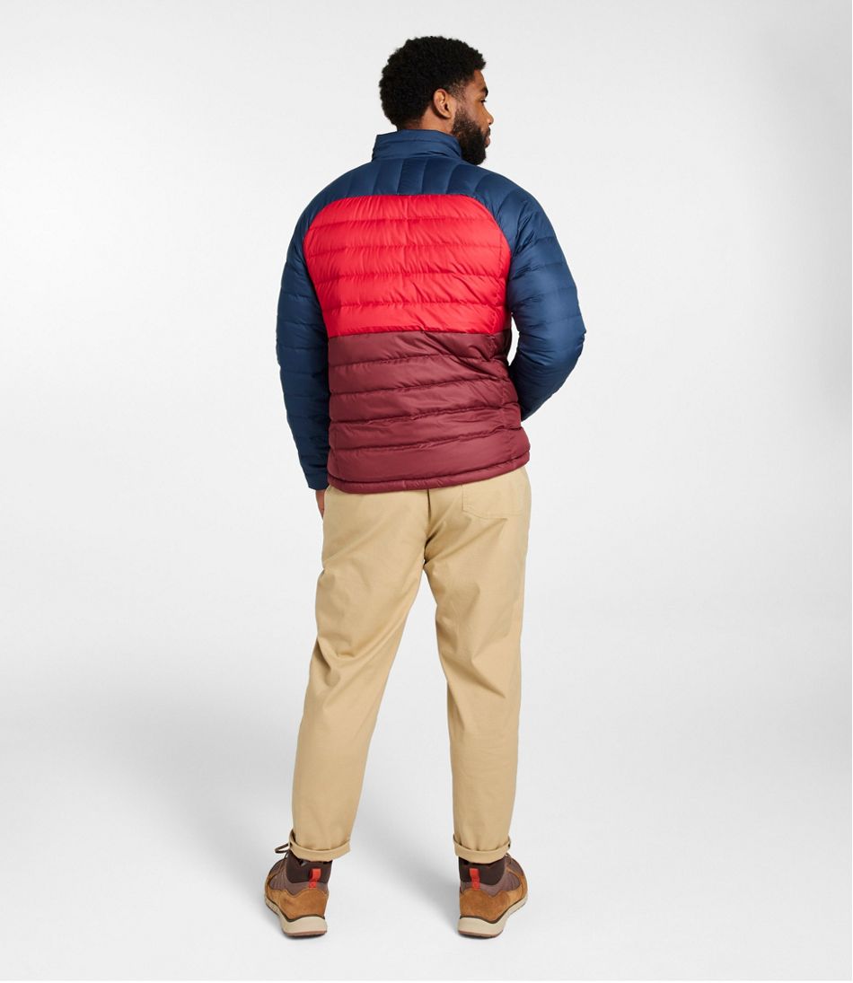 Men's Bean's Down Jacket, Colorblock - Image 9