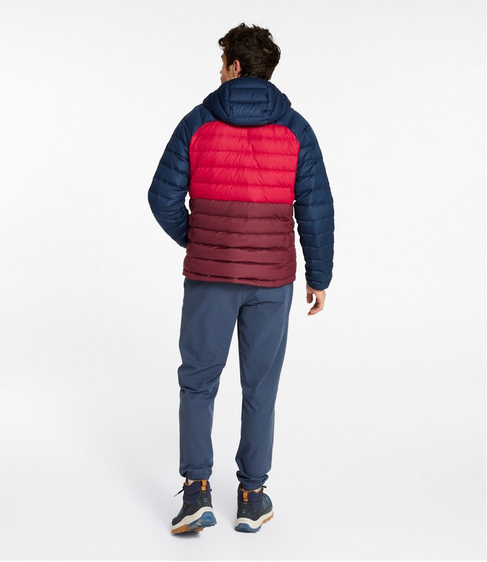 Men's Bean's Down Hooded Jacket, Colorblock - Image 5