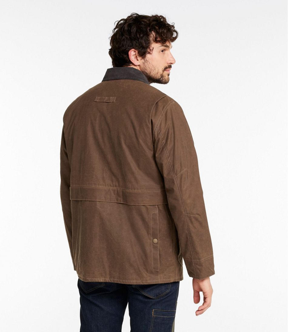 Men's Double L Waxed-Cotton Upland Coat - Image 3