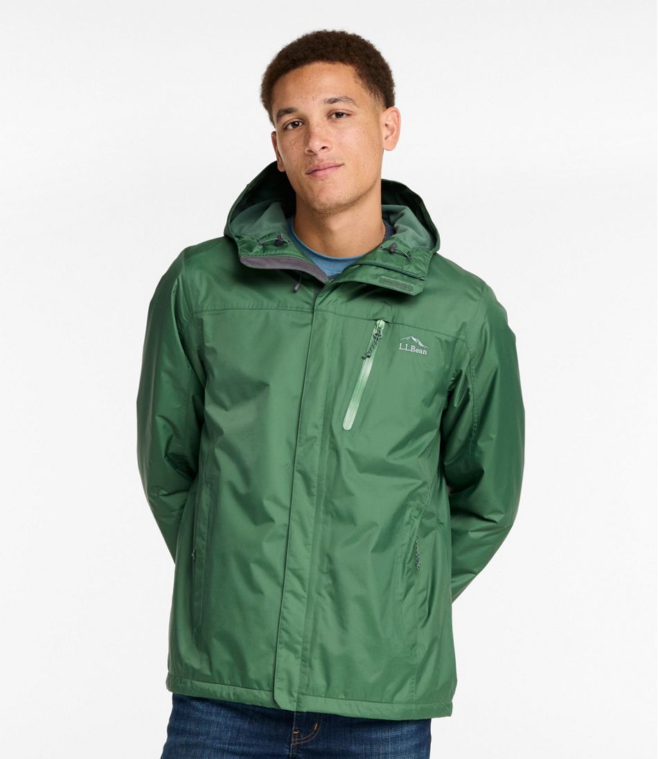 Men's Trail Model Rain Jacket, Fleece-Lined - Image 2
