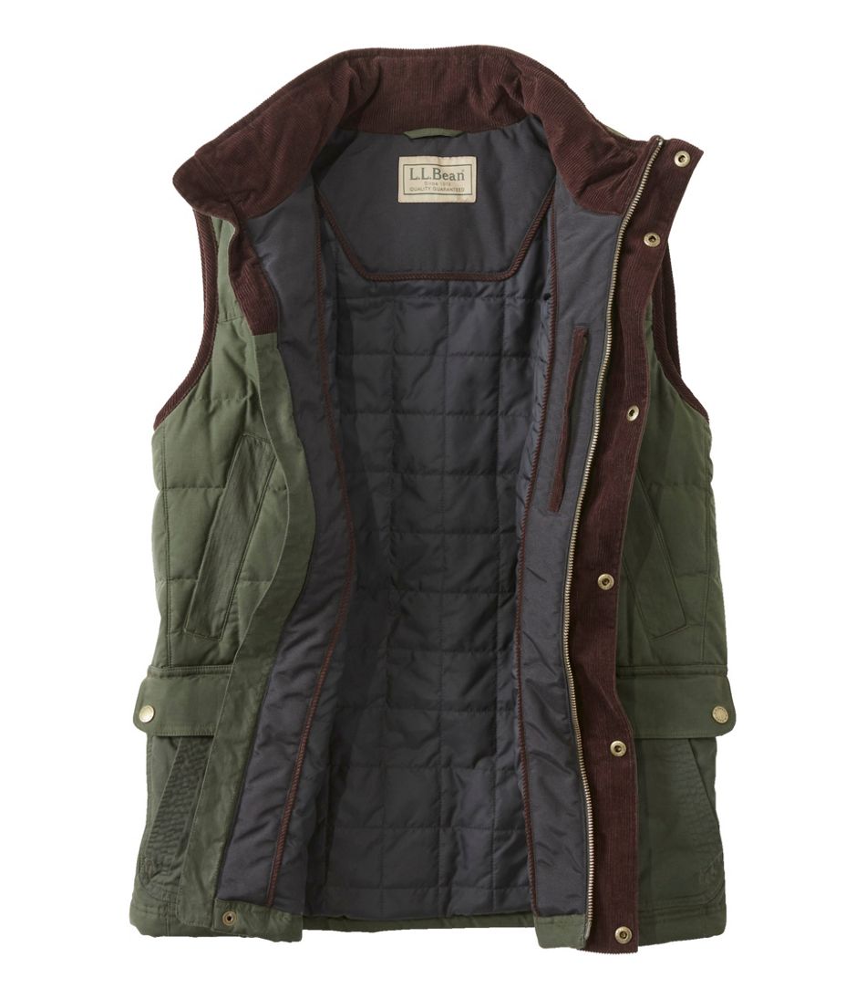 Men's L.L.Bean Upcountry Waxed Cotton Down Vest - Image 4