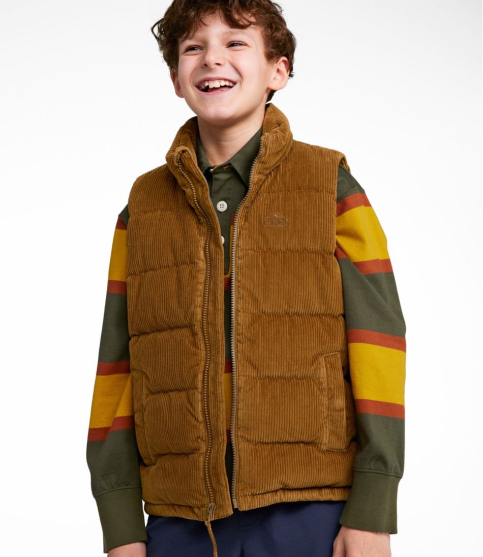 Kids' Bean's Down Corduroy Vest - Image 3
