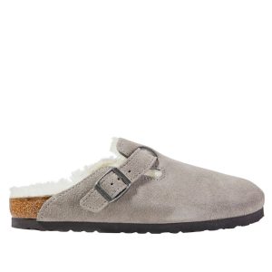 Women's Birkenstock Boston Clogs, Suede Shearling