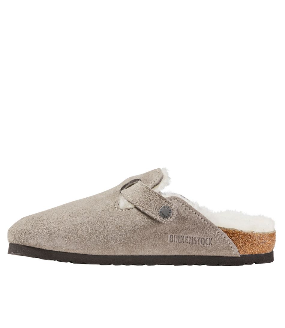Women's Birkenstock Boston Clogs, Suede Shearling - Image 2