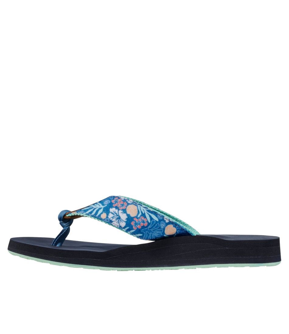 Women's Maine Isle Flip-Flops, Woven Print - Image 2