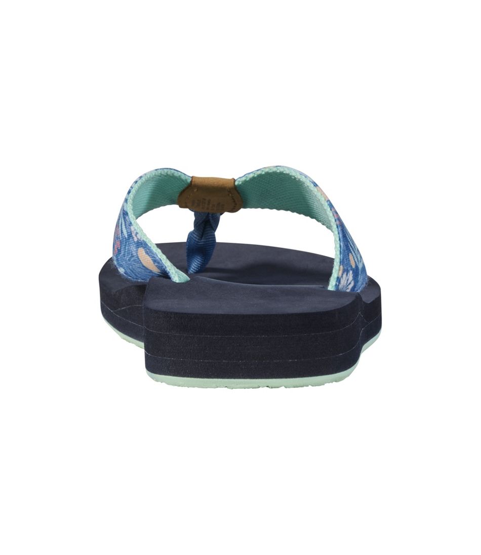 Women's Maine Isle Flip-Flops, Woven Print - Image 3