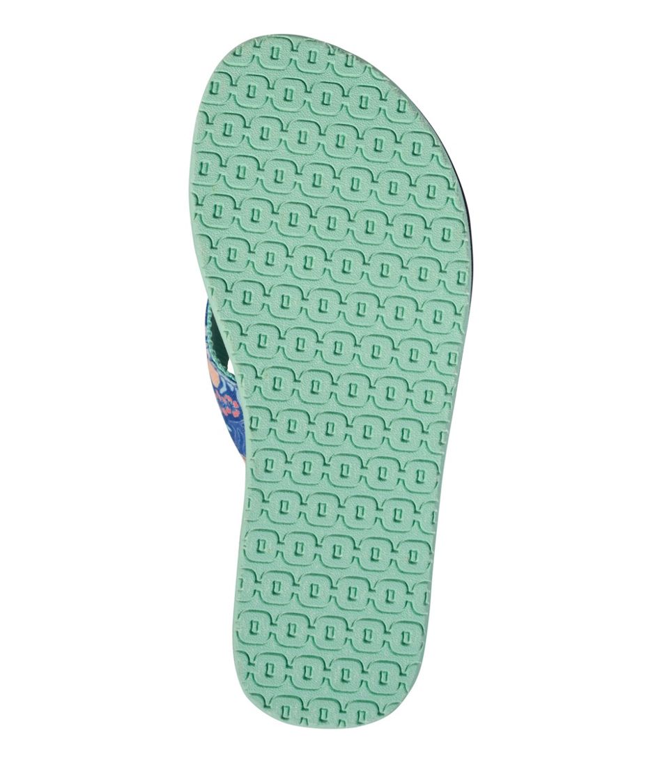 Women's Maine Isle Flip-Flops, Woven Print - Image 5
