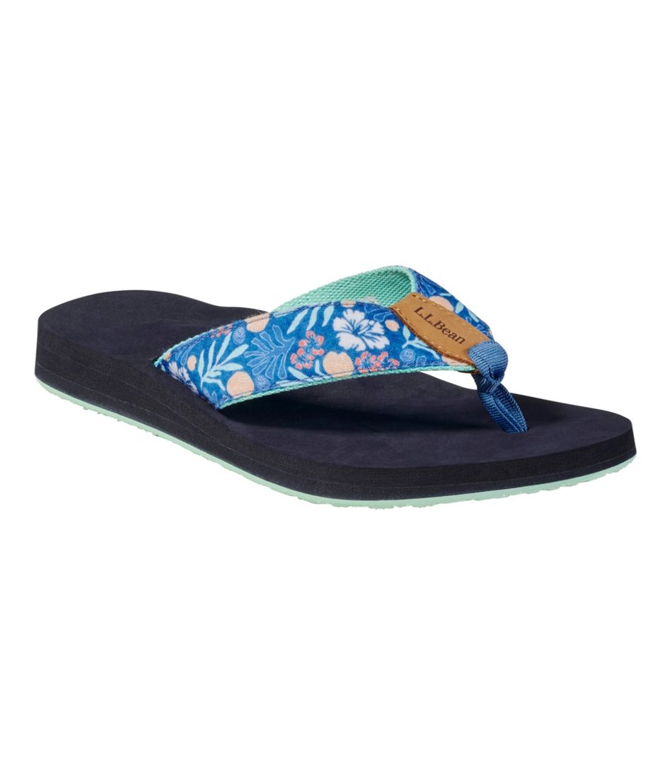 Women's Maine Isle Flip-Flops, Woven Print - Image 6