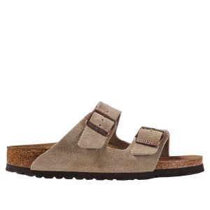 Women's Birkenstock Arizona Sandals, Suede, Classic Footbed