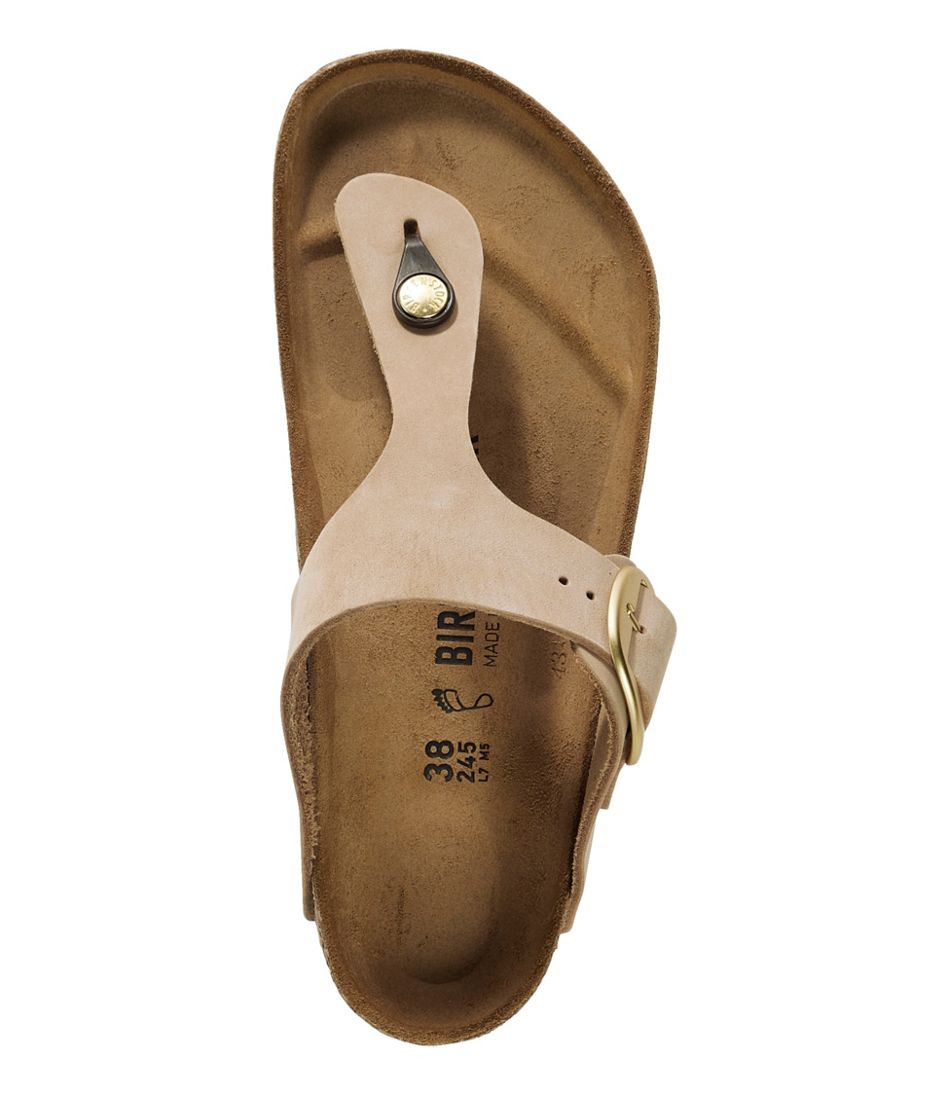 Women's Birkenstock Big Buckle Gizeh Sandals, Nubuck - Image 3