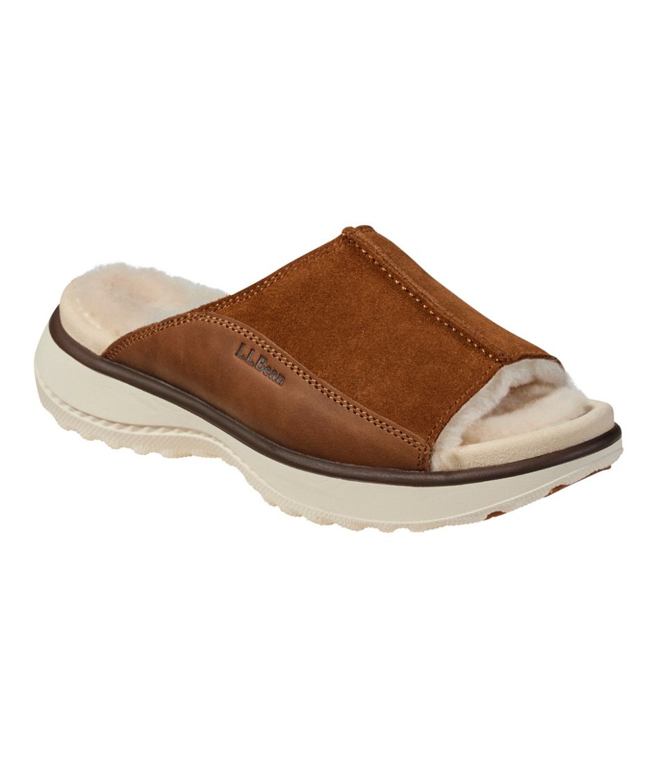 Women's Freeport Slides, Shearling-Lined - Image 6
