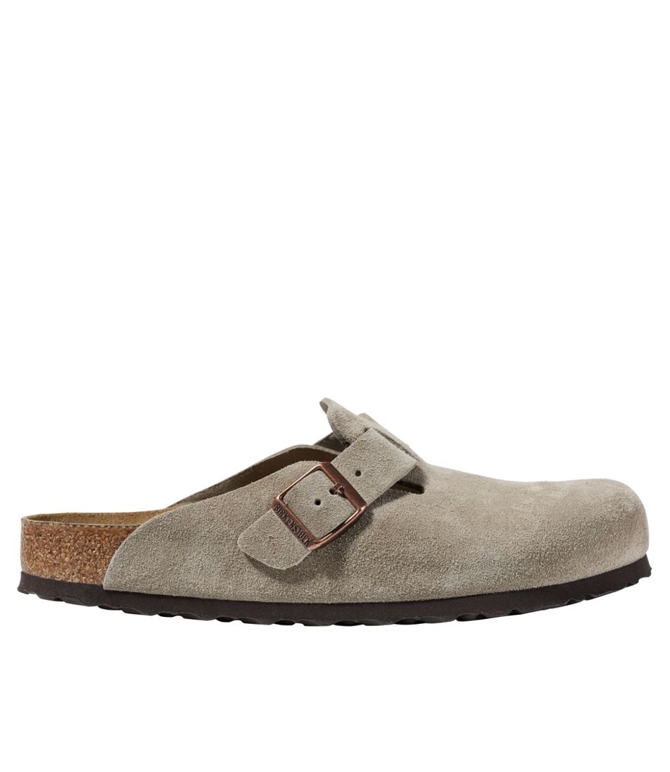 Men's Birkenstock Soft Footbed Boston Clogs, Suede