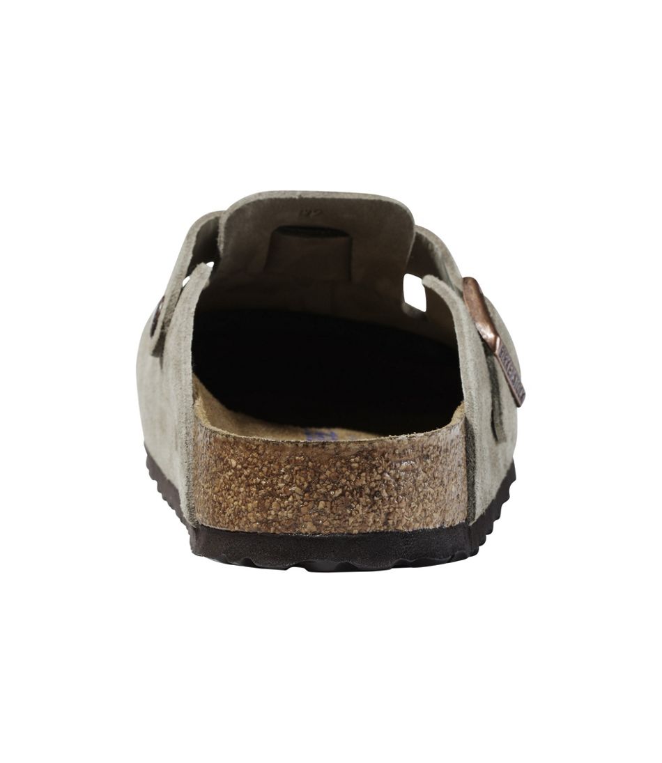 Men's Birkenstock Soft Footbed Boston Clogs, Suede - Image 3