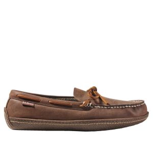 Men's Handsewn Slippers, Flannel-Lined