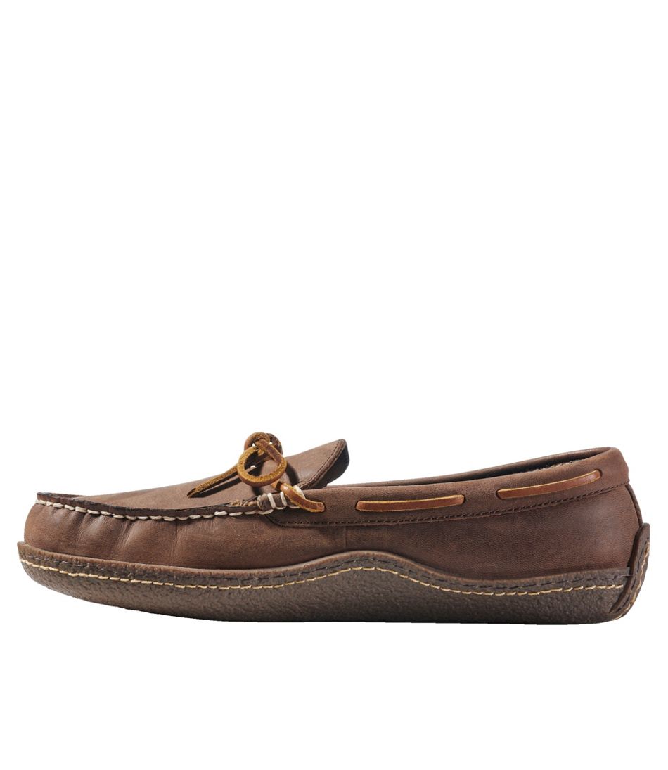Men's Handsewn Slippers, Flannel-Lined - Image 2