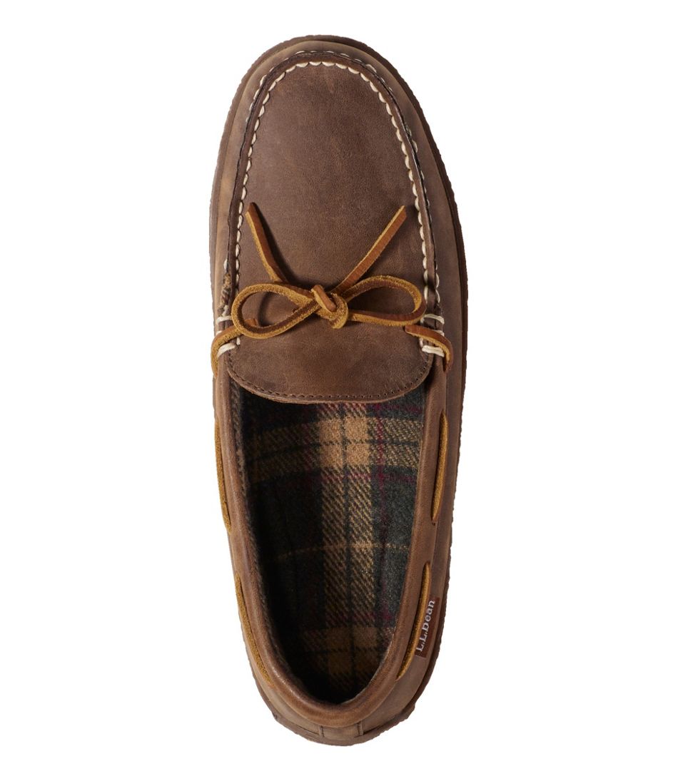 Men's Handsewn Slippers, Flannel-Lined - Image 4