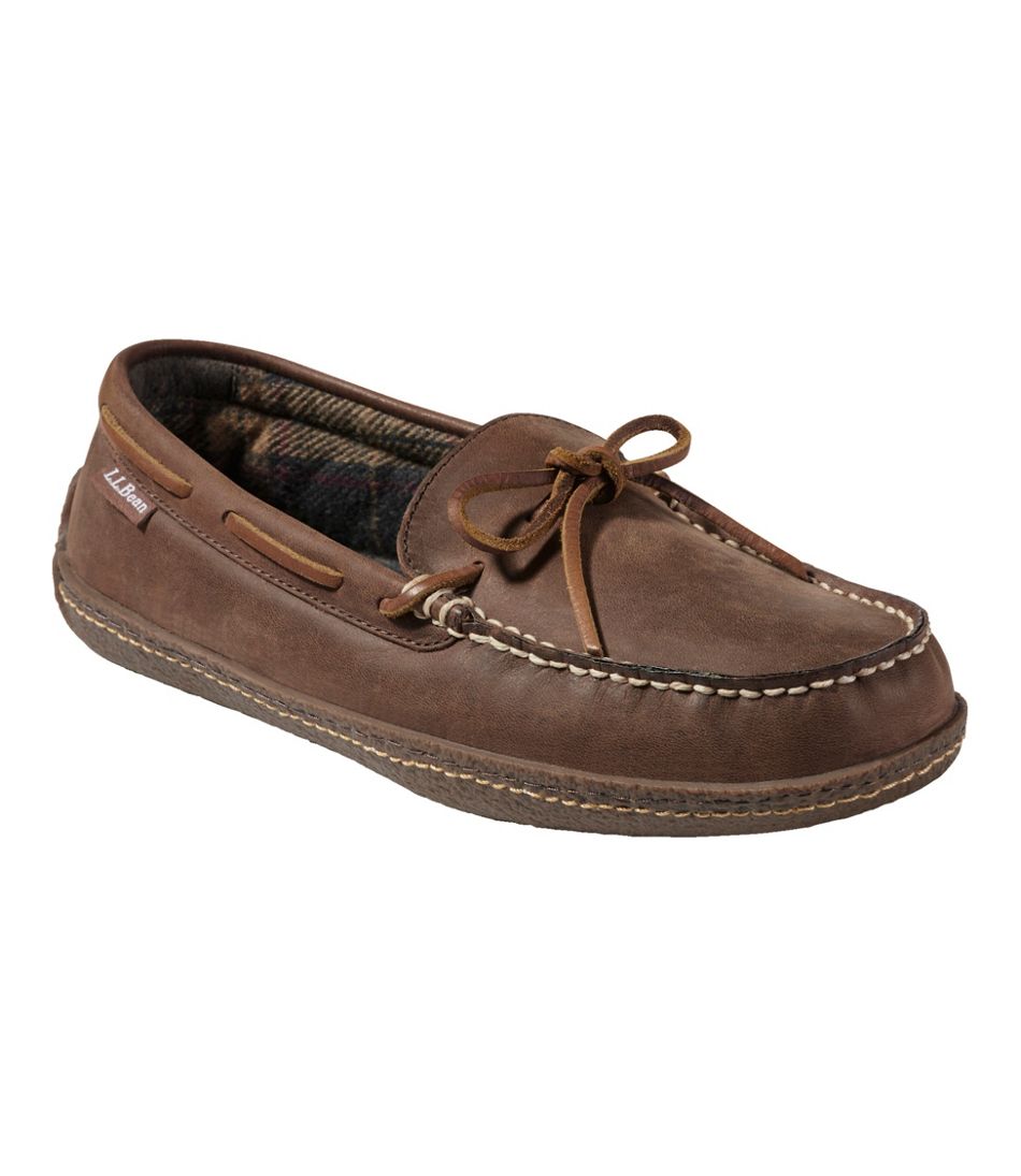 Men's Handsewn Slippers, Flannel-Lined - Image 6