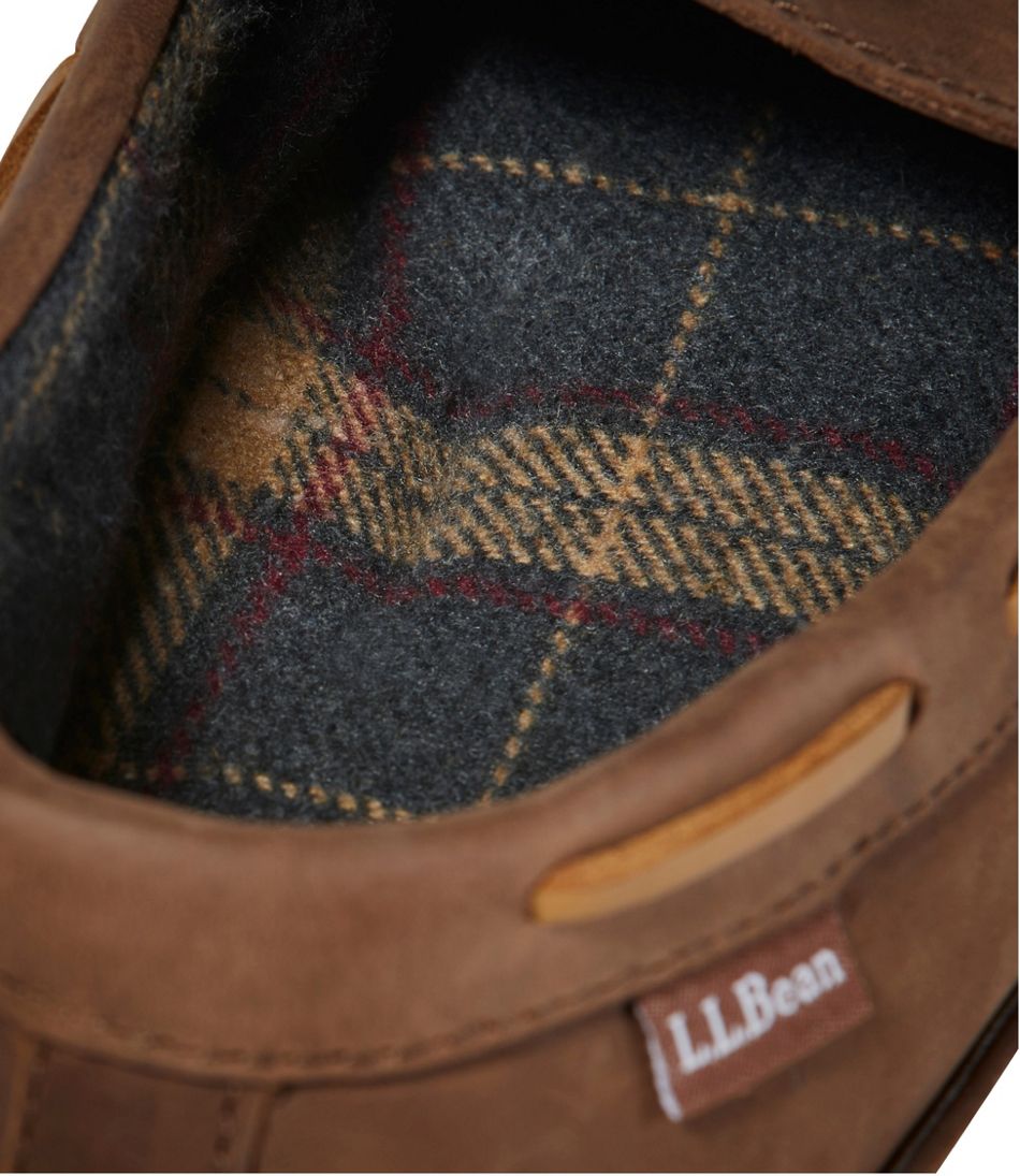 Men's Handsewn Slippers, Flannel-Lined - Image 7