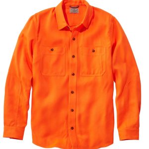 Men's Double L Field Shirt, Hunter Orange