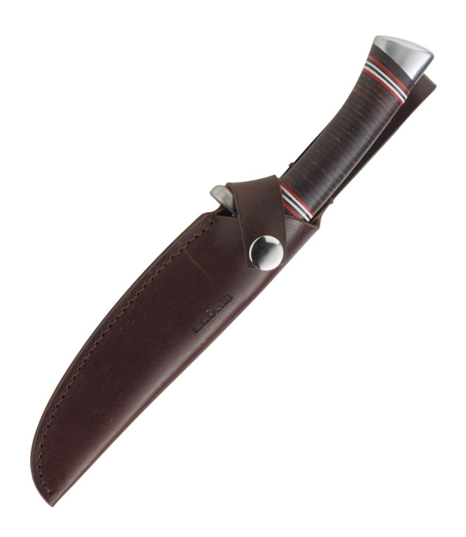 L.L.Bean Stacked Leather Hunting Knife - Image 2