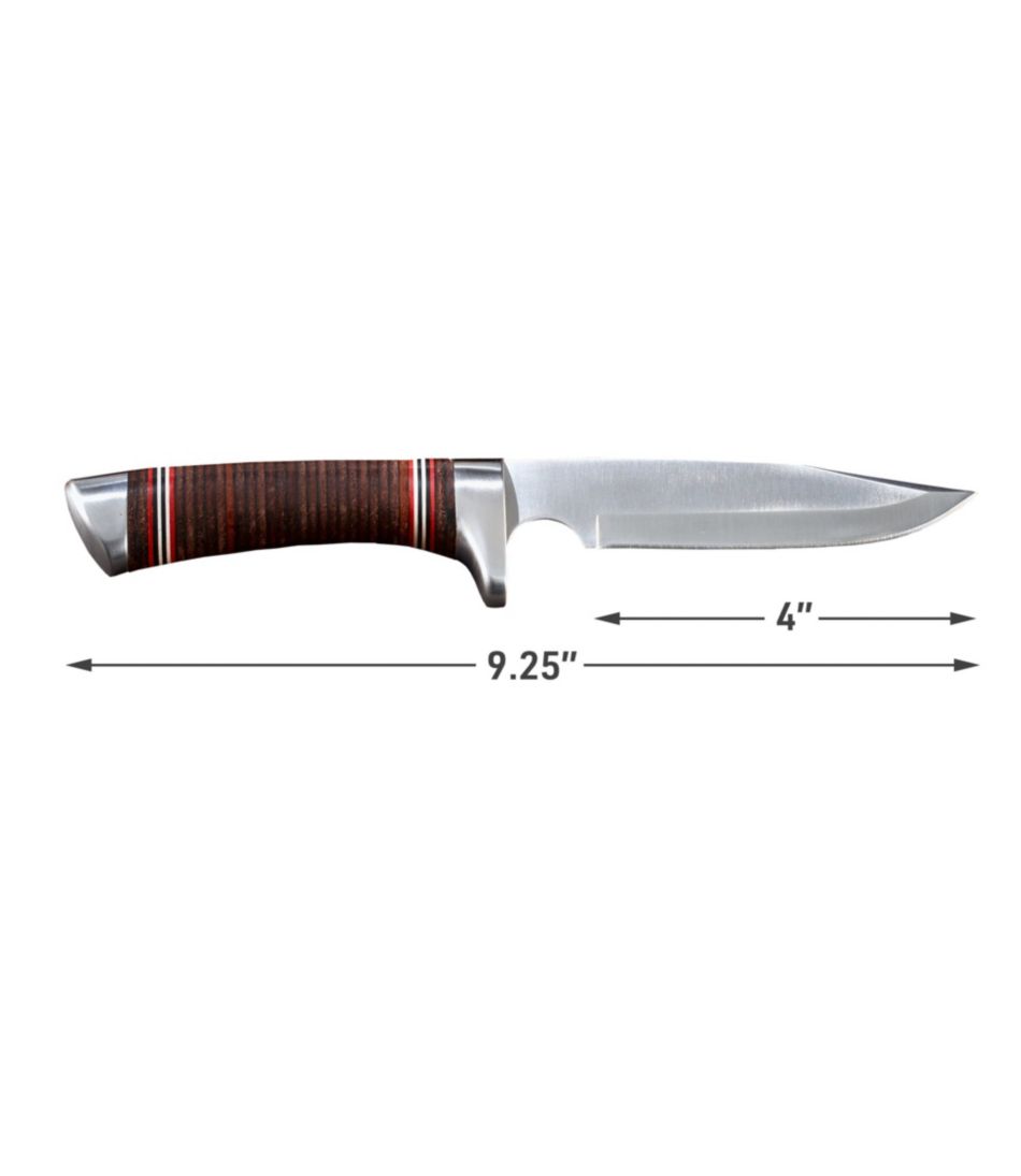 L.L.Bean Stacked Leather Hunting Knife - Image 4