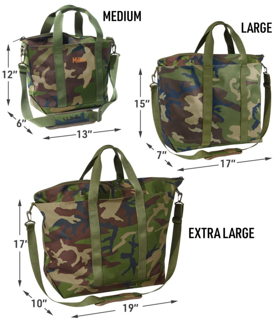 Zip Hunter's Tote Bag With Strap, Camo - Image 7