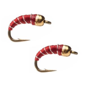 Tungsten Zebra Midge, 2-Pack
