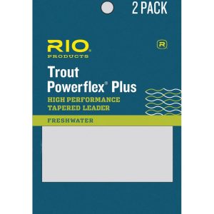 Rio Powerflex Plus 9' Tapered Leaders, 2-Pack