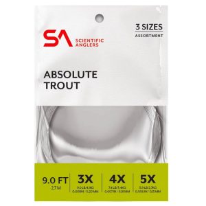 Scientific Anglers Absolute Trout Leader Assortment, 9'