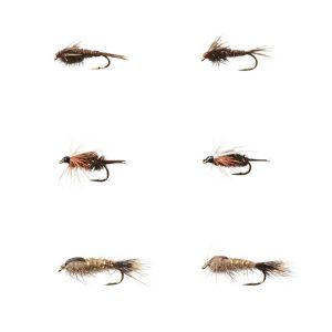 Umpqua Six-Piece All-Purpose Nymph Fly Selection