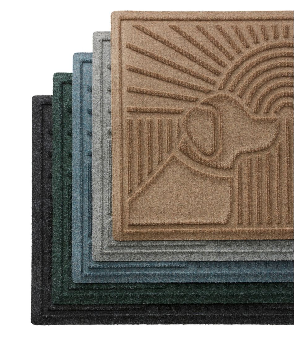 Everyspace Recycled Waterhog Wide Doormat, Sunrise Dogs - Image 4