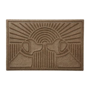 Everyspace Recycled Waterhog Doormat, Sunrise Dogs