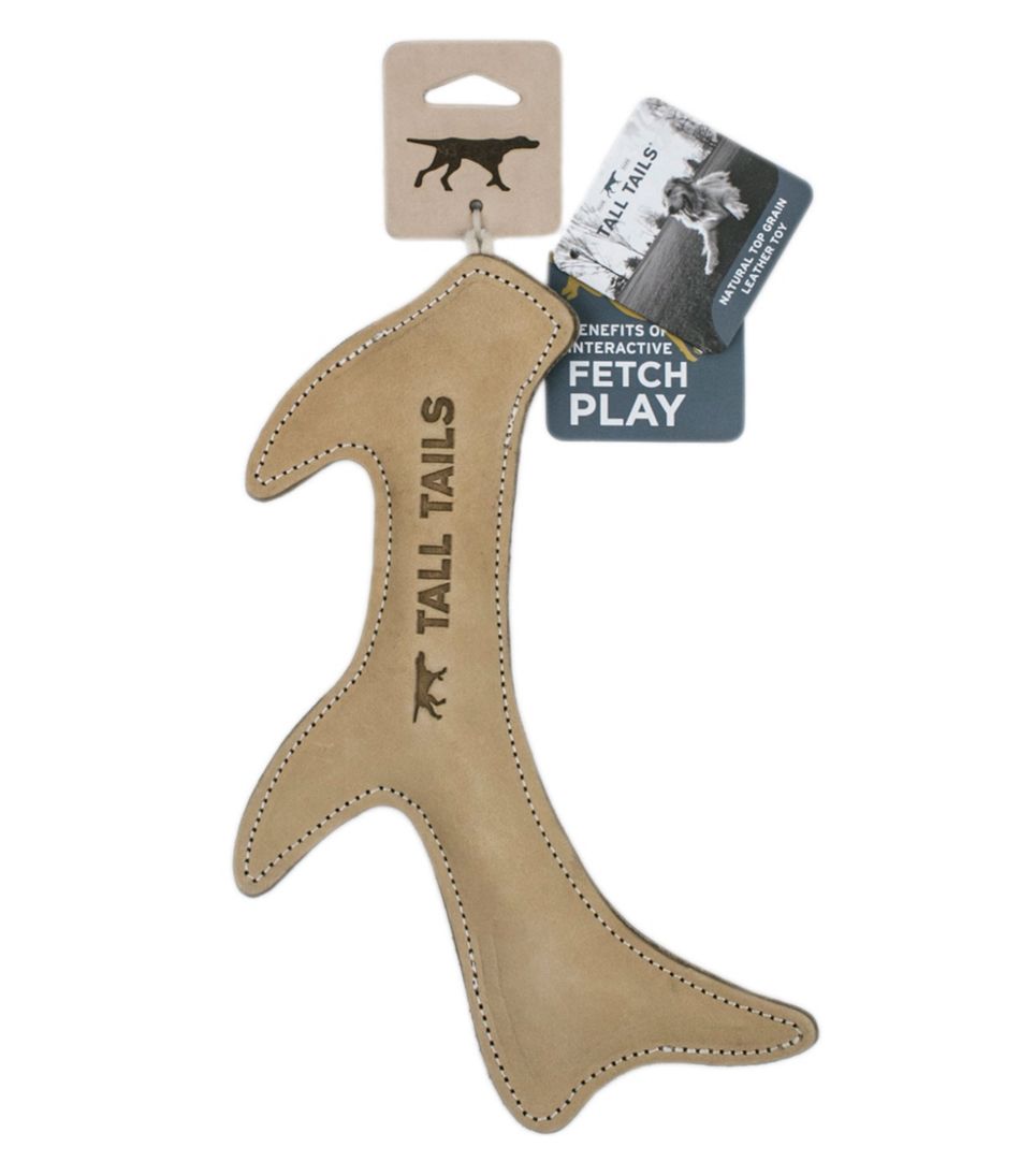 Natural Leather Antler Dog Toy - Image 2