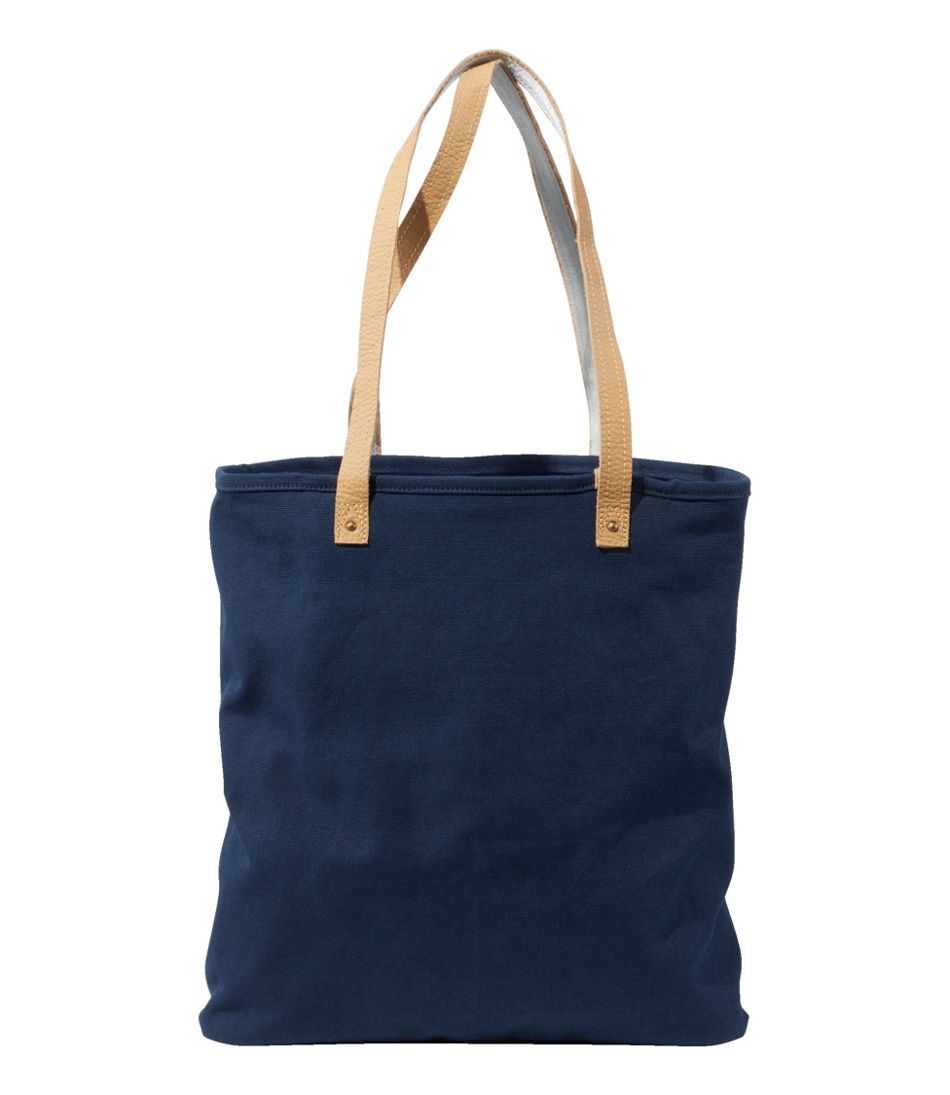 Leather-Handle Essential Tote Bag - Image 2