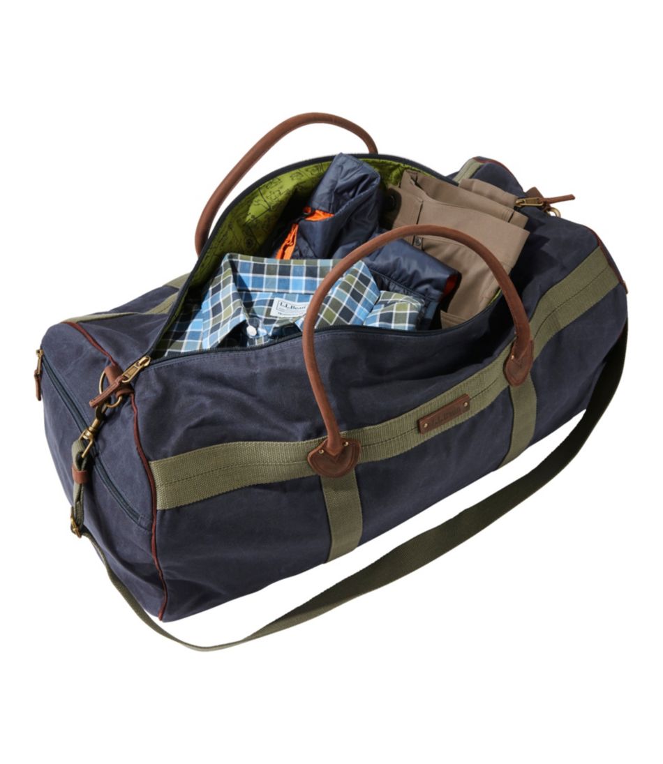 Waxed Canvas Duffle, Large - Image 4